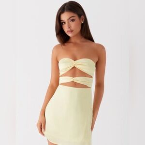 Peppermayo Exclusive - Tianna Mini Dress - Yellow